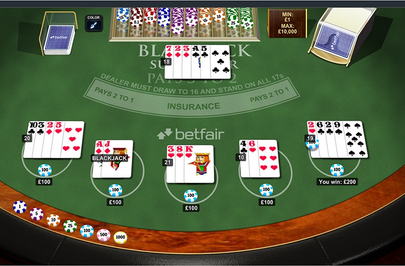 betfair casino baxış blackjack