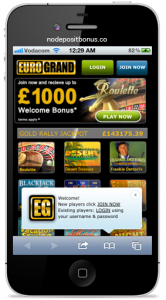 eurogrand casino mobile